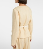 Posse Pamela belted linen jacket