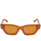 Poppy Lissiman Women's Ren Cateye Sunglasses in Camel