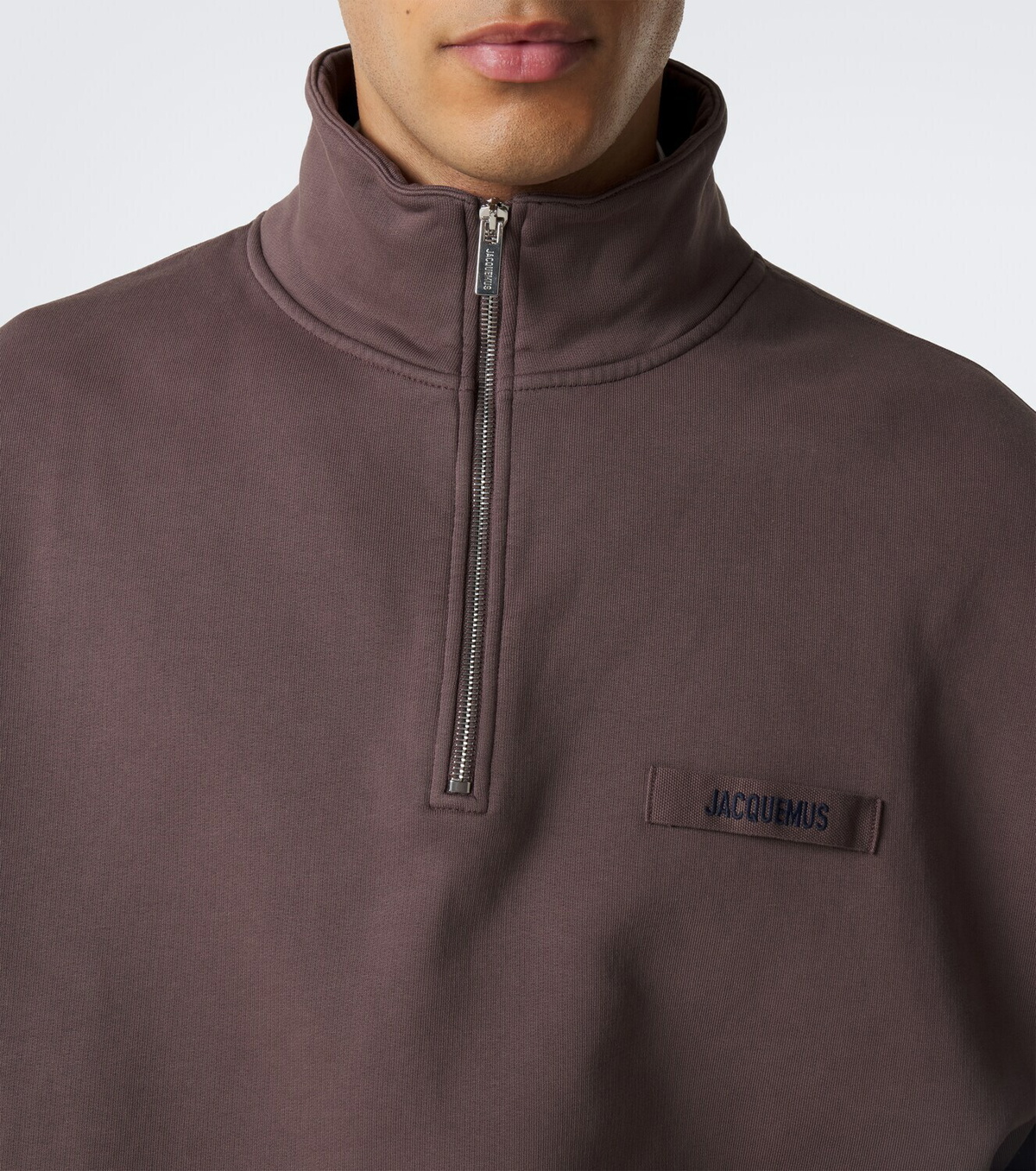 Jacquemus Camionneur half-zip cotton jersey sweatshirt