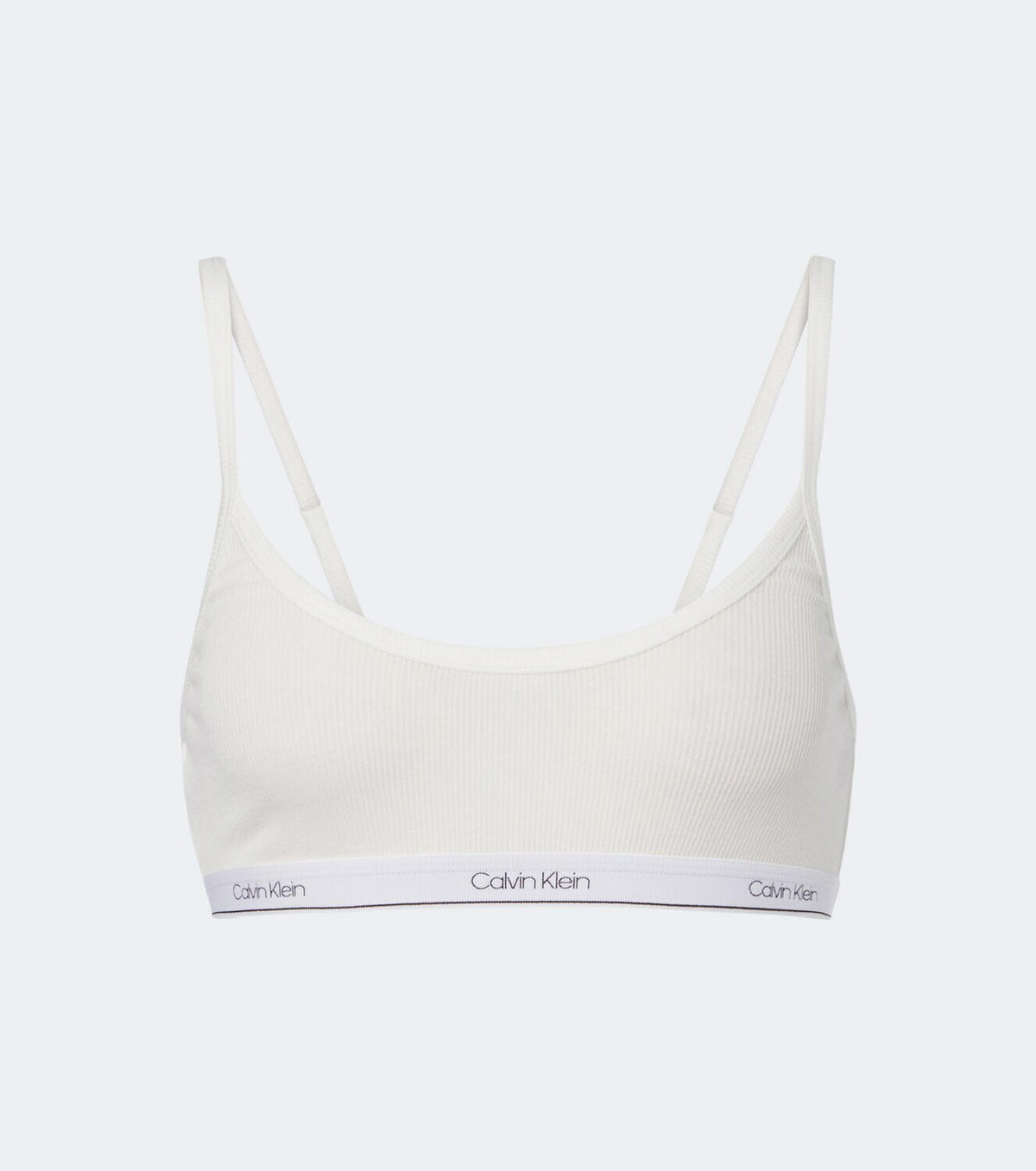 Calvin Klein Collection Sienna ribbed-knit cotton-blend bralette