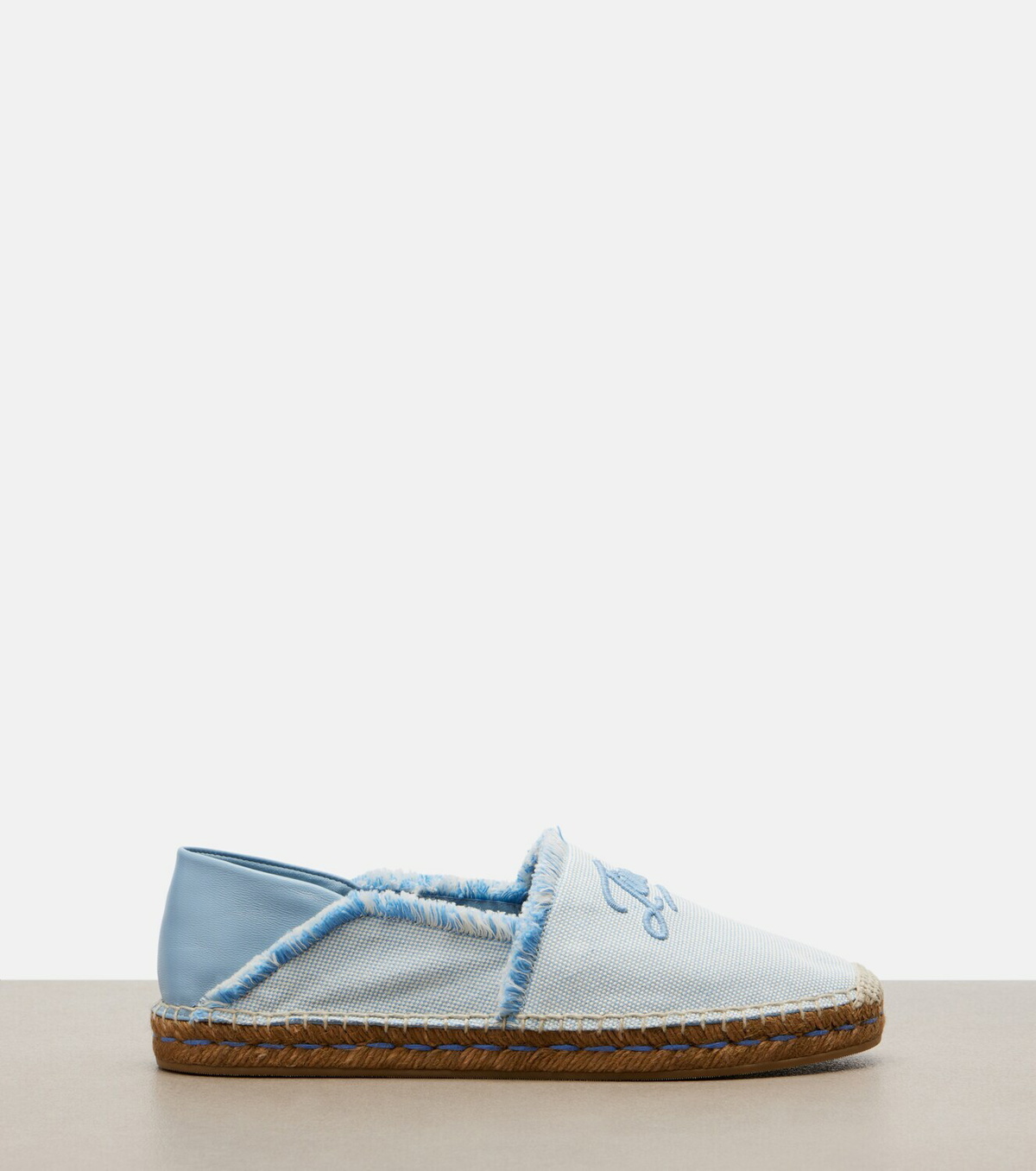 Jimmy Choo Avi embroidered canvas espadrilles