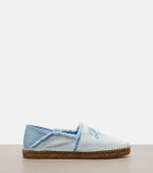 Jimmy Choo Avi embroidered canvas espadrilles