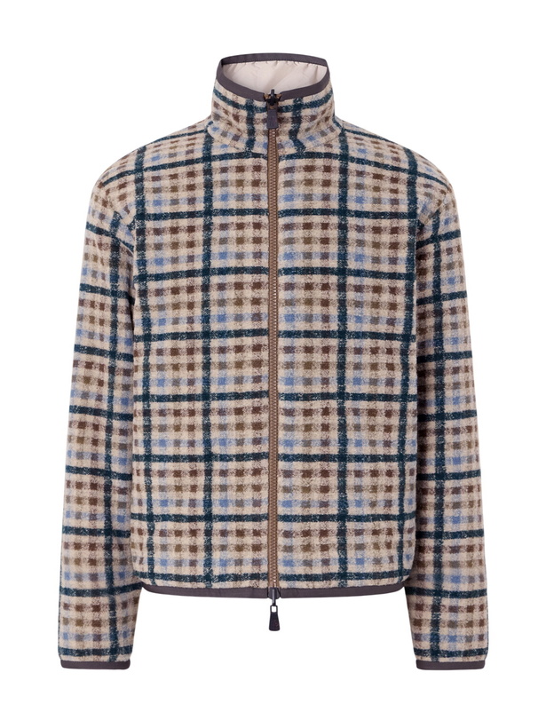 Photo: Moncler Grenoble - Reversible Checked Shell-Trimmed Fleece Padded Jacket - Multi