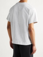 ADIDAS CONSORTIUM - Pharrell Williams Basics Embroidered Cotton-Jersey T-Shirt - Gray