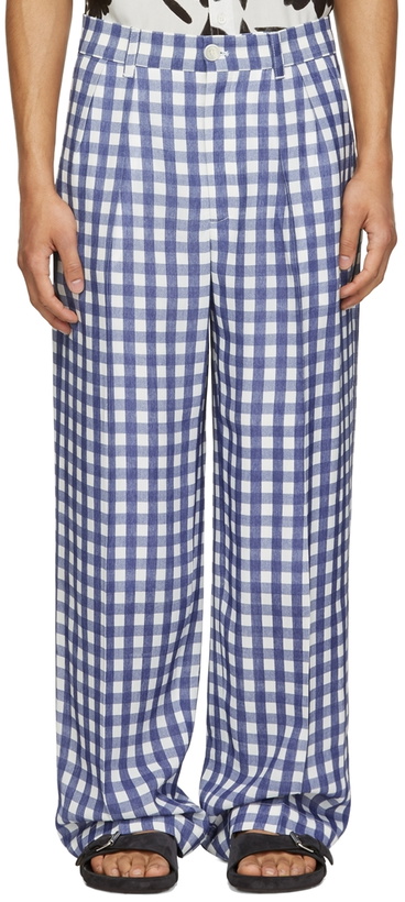 Photo: Jacquemus Blue 'Le Pantalon Mela' Trousers