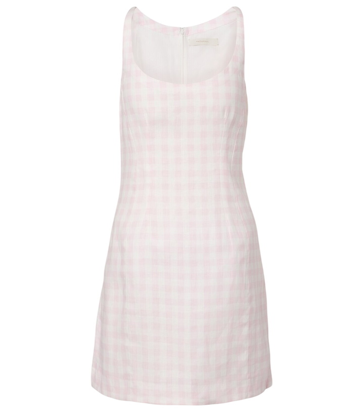 Photo: Faithfull Sanne gingham linen mini dress