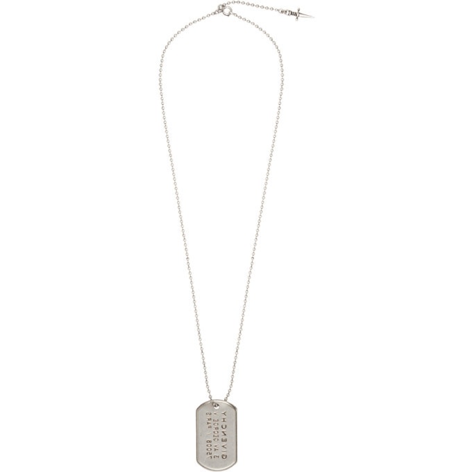 Photo: Givenchy Silver Tag Necklace