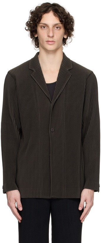 Photo: HOMME PLISSÉ ISSEY MIYAKE Brown Tailored Pleats 2 Blazer