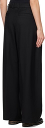 WOOYOUNGMI Black Wool Trousers