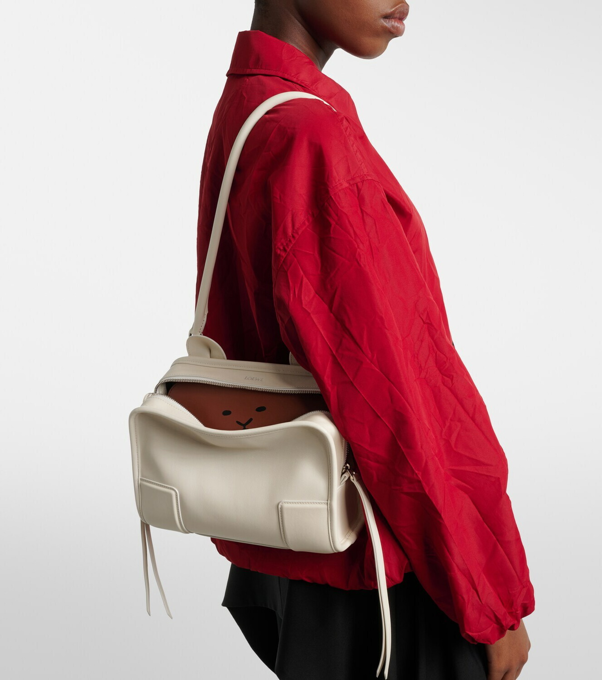Loewe Amazona 180 Lion Intarsio Small tote bag