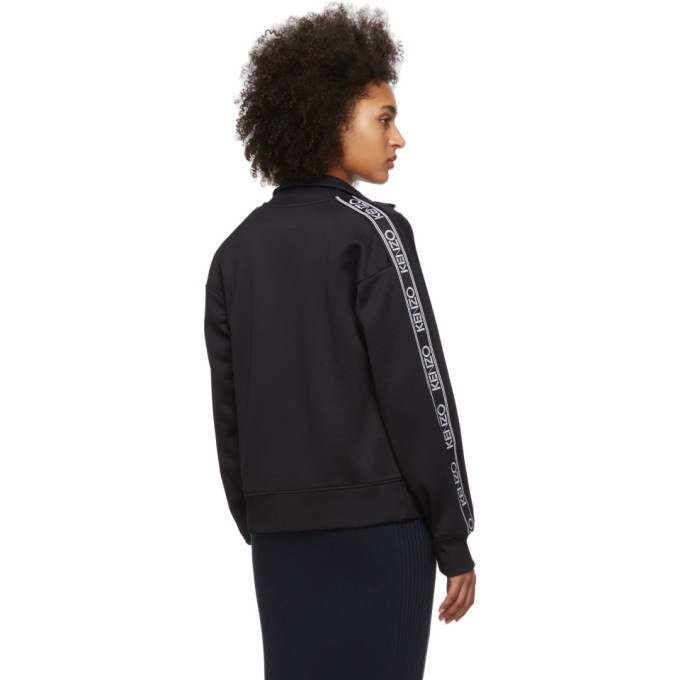 Kenzo Black Logo Sports Tech Track Jacket Kenzo