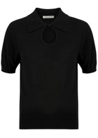 BY Malene Birger Talallia Cut-out Knitted top Black