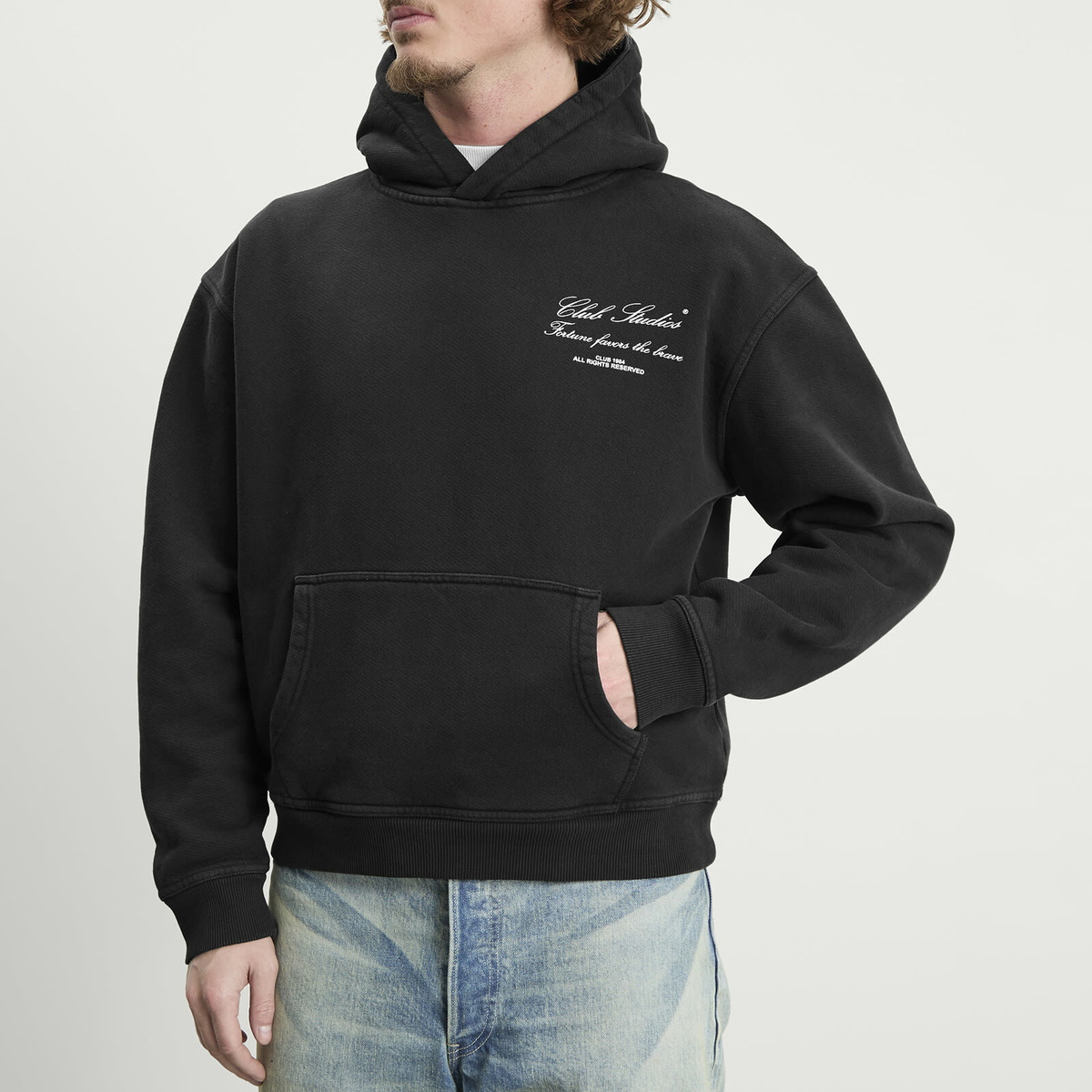 Club 1984 Men's LA Studio Hoodie in Black
