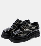 Simone Rocha Heart Toe leather platform brogues