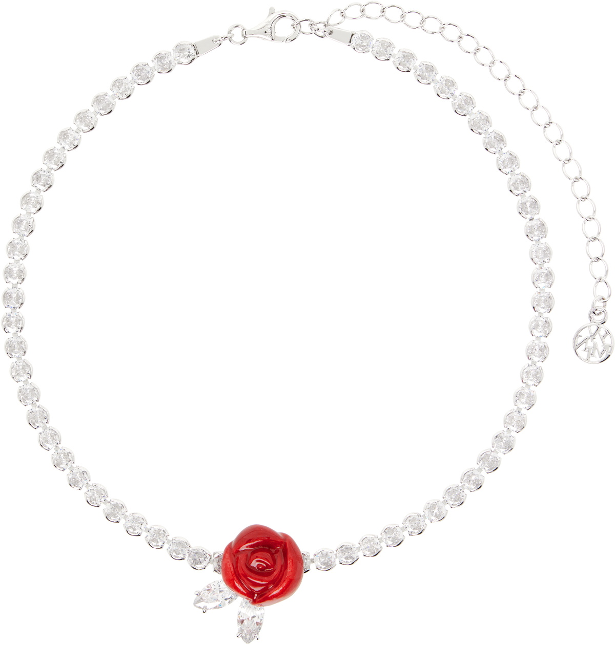 Shushu/Tong White Crystal Bow Necklace Shushu/Tong