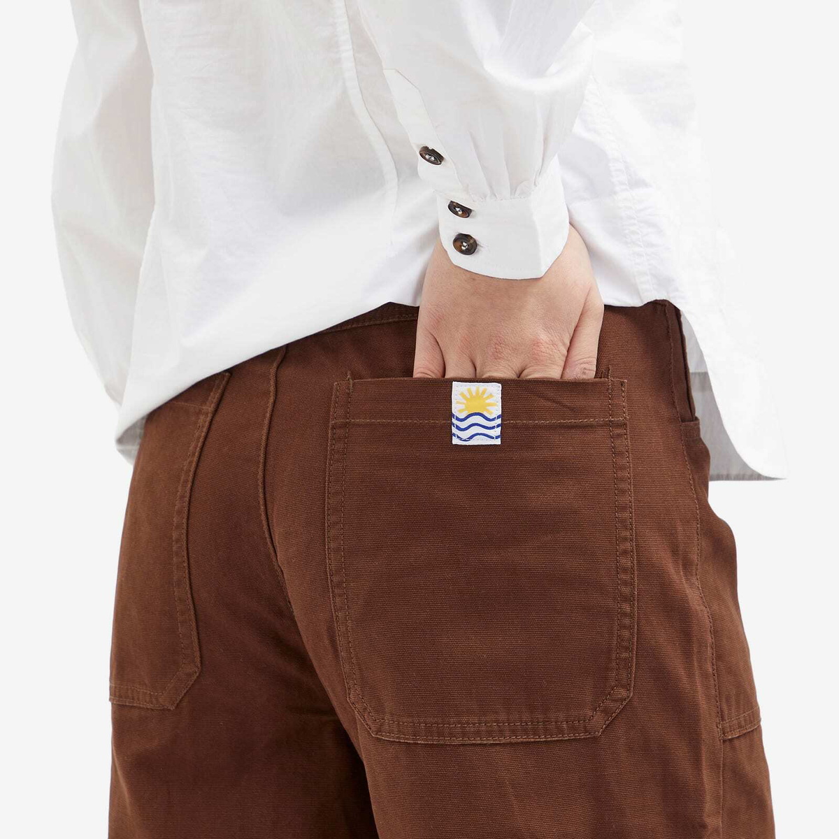 L.F. Markey Women's Carpenter Trouser in Chocolate