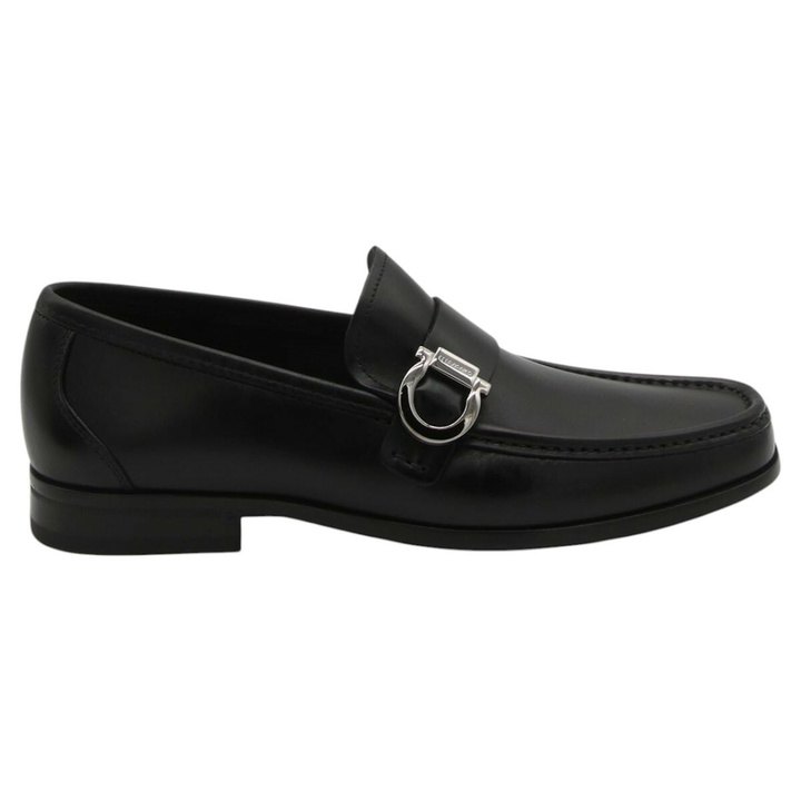 Photo: Ferragamo Black Leather Loafers