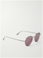 Fendi - Travel Round-Frame Silver-Tone Sunglasses