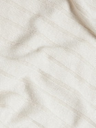 Boglioli - Ribbed Linen and Cotton-Blend Polo Shirt - Neutrals