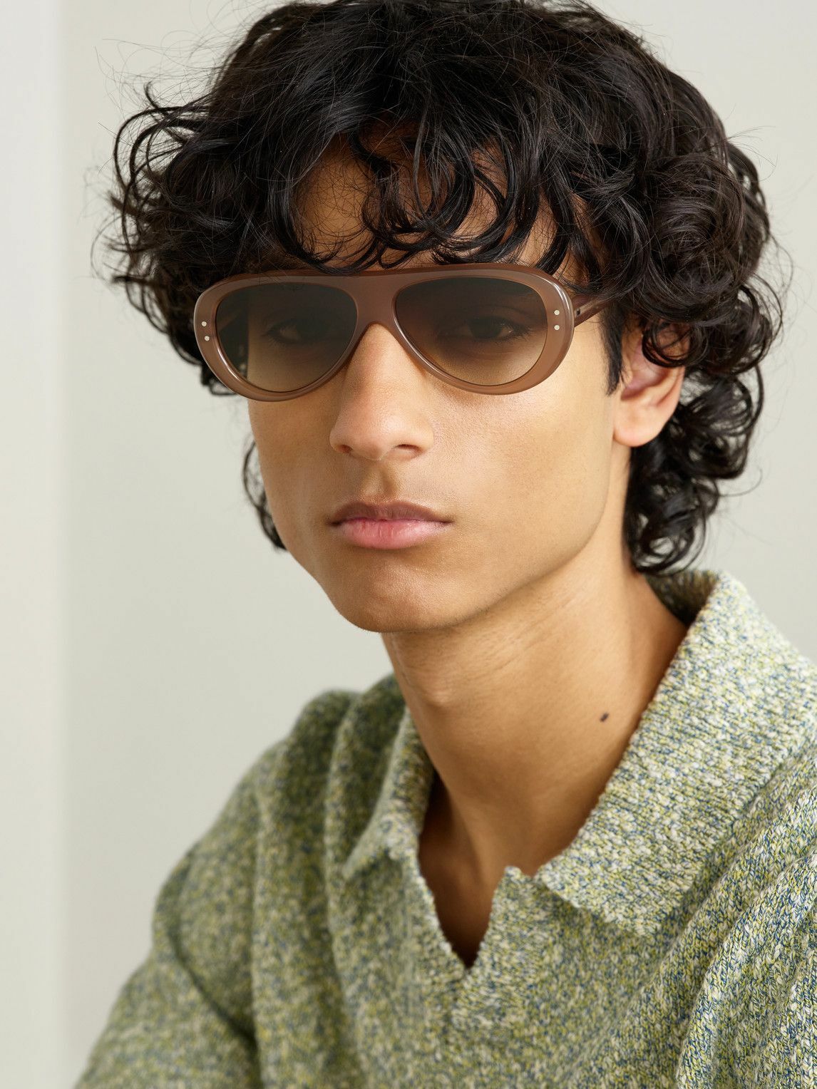 Mr P. - Cubitts Ischia Aviator-Style Acetate Sunglasses
