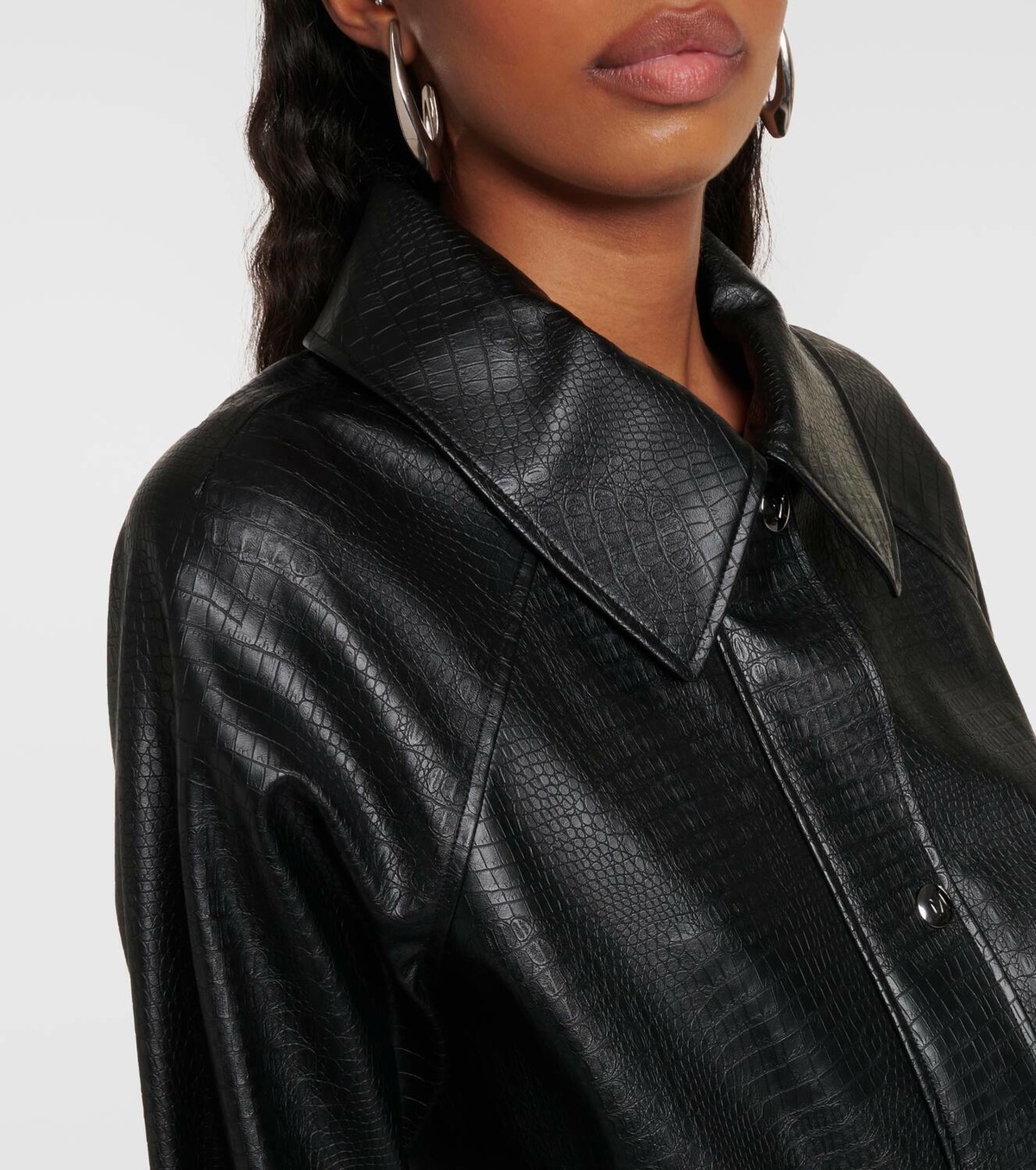 Max Mara Nepal faux leather jacket