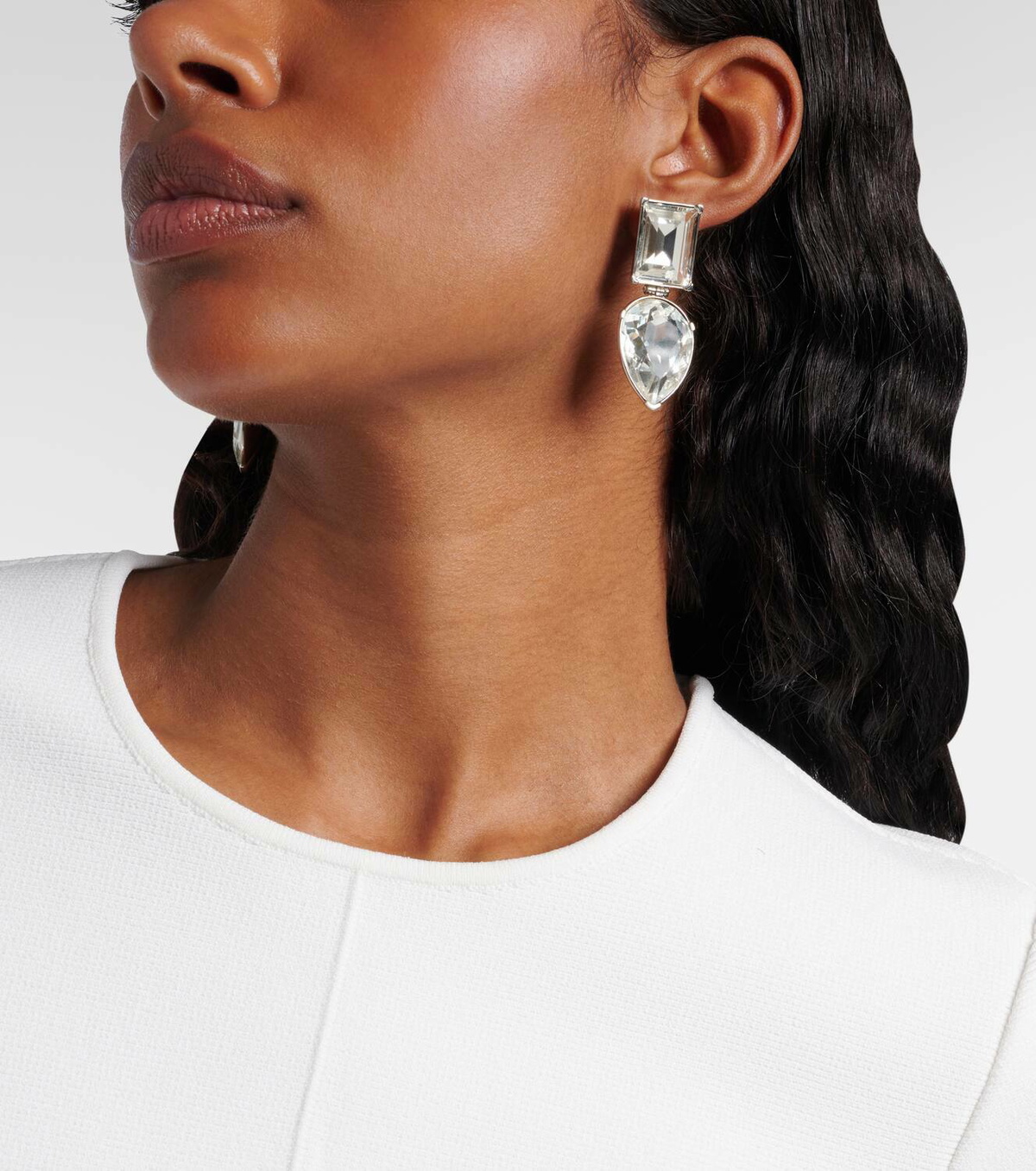 McQueen Crystal-embellished earrings