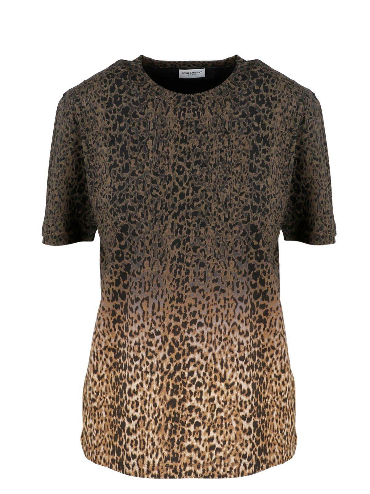 Saint Laurent Black Jacquard Graphic T-Shirt Saint Laurent