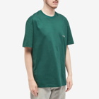 Wooyoungmi Men's Box Logo T-Shirt in Fresh Green