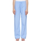 Tekla Blue Poplin Pyjama Pants