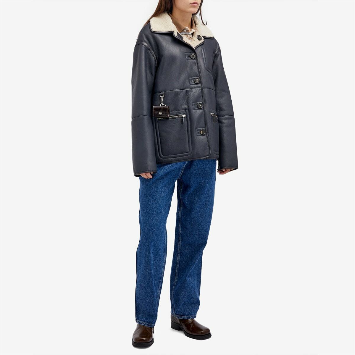 Saks Potts Women's Ada Jacket in Navy/Beige