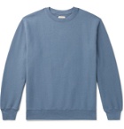 Bellerose - Flake Fleece-Back Cotton-Jersey Sweatshirt - Blue