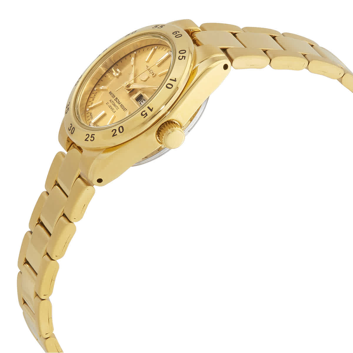 Seiko 5 Automatic Champagne Dial Ladies Watch SYMG44J1