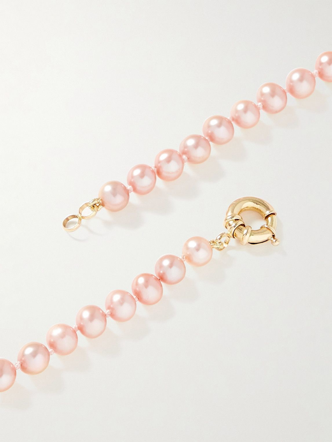 14-karat gold pearl necklace