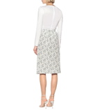 Brock Collection - Quadratic cotton-blend midi skirt