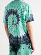 Ninety Percent - Boxy Tie-Dyed Organic Cotton-Jersey T-Shirt - Green