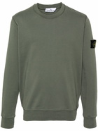 STONE ISLAND - Logo Cotton Sweatshirt