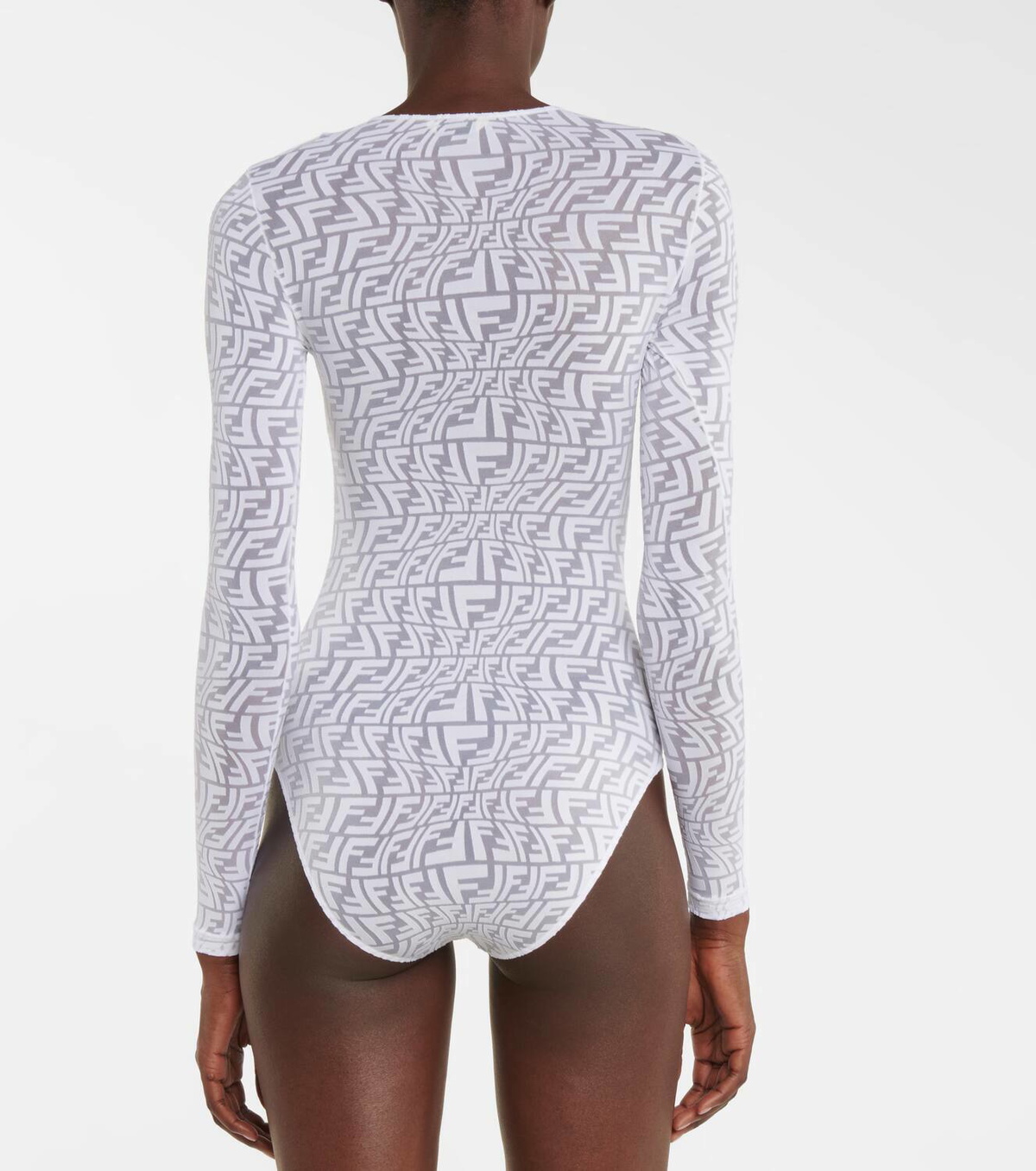 Fendi Vertigo tulle bodysuit
