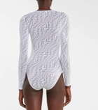 Fendi Vertigo tulle bodysuit