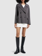 'S MAX MARA Cape Wool Double Breasted Jacket