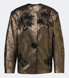 Jacques Wei Embellished brocade blazer