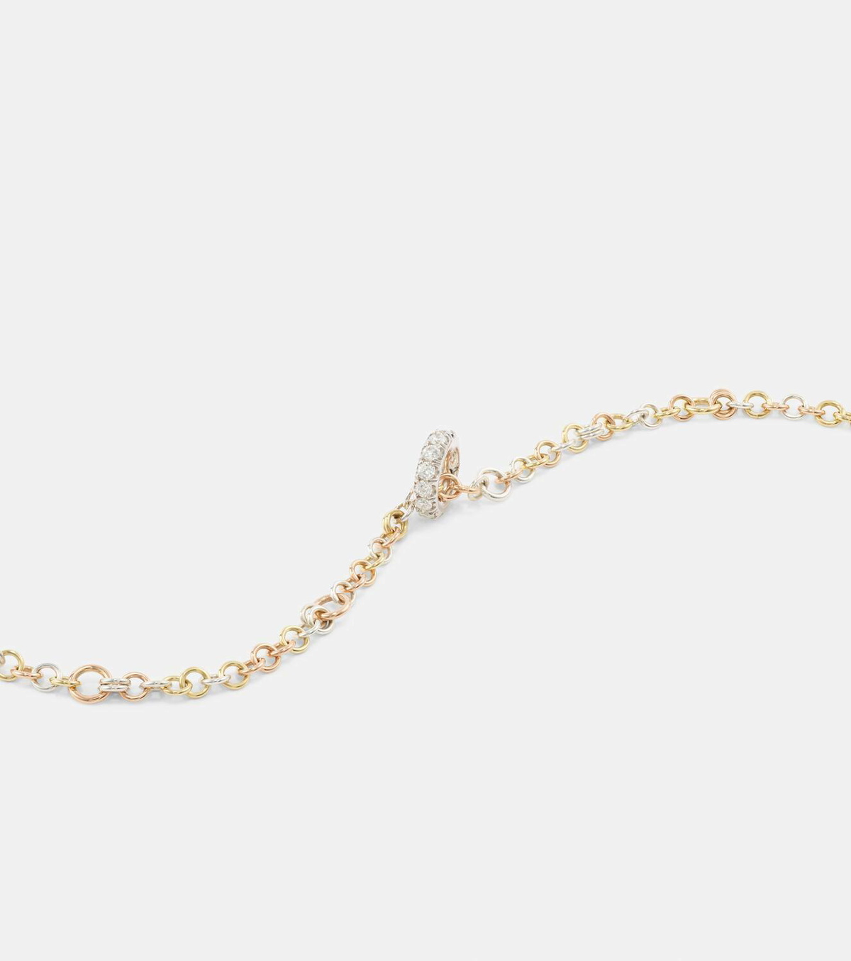 Spinelli Kilcollin Gravity 18kt yellow, rose, and sterling silver necklace and 18kt white gold ring set