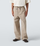 Loewe Wool and cotton wide-leg pants