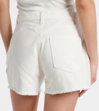 Area Crystal-embellished denim shorts