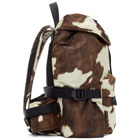 Burberry Brown and White Small Wilfin Backpack