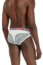 Diesel Briefs with sheer devoré effect - Briefs Mens in White