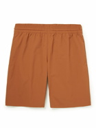 Acne Studios - Long-Length Wide-Leg Logo-Print Ripstop Swim Shorts - Brown