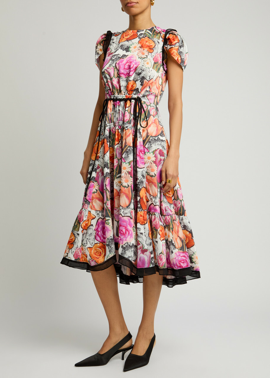 3.1 Phillip Lim Floral-print Midi Dress Multicoloured