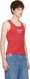 Charles Jeffrey LOVERBOY Red Logo Tank Top