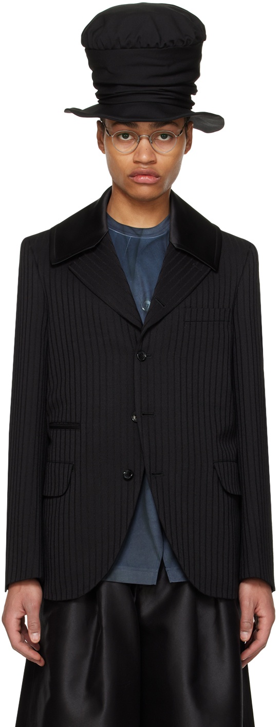 Photo: Comme des Garçons Homme Plus Black Striped Blazer