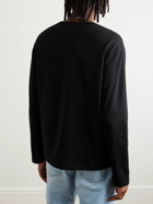 Séfr - Uneven Cotton-Jersey T-Shirt - Black
